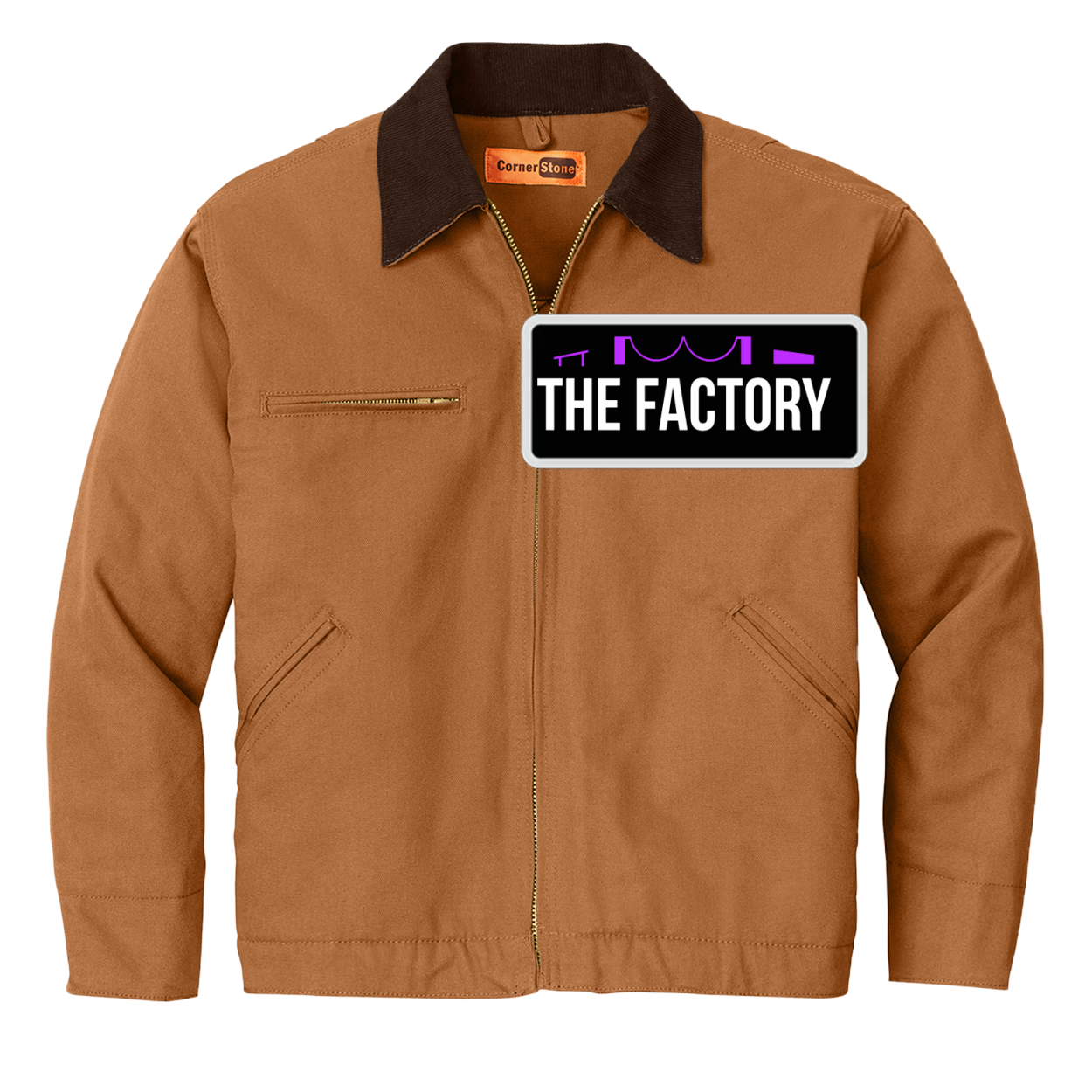 The Factory Night Out Duck Cloth Work Jacket Duck Brown