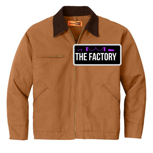The Factory Night Out Duck Cloth Work Jacket Duck Brown