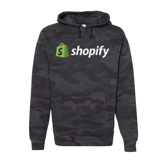 Shopify Demo Classic Sweatshirt Black Camo