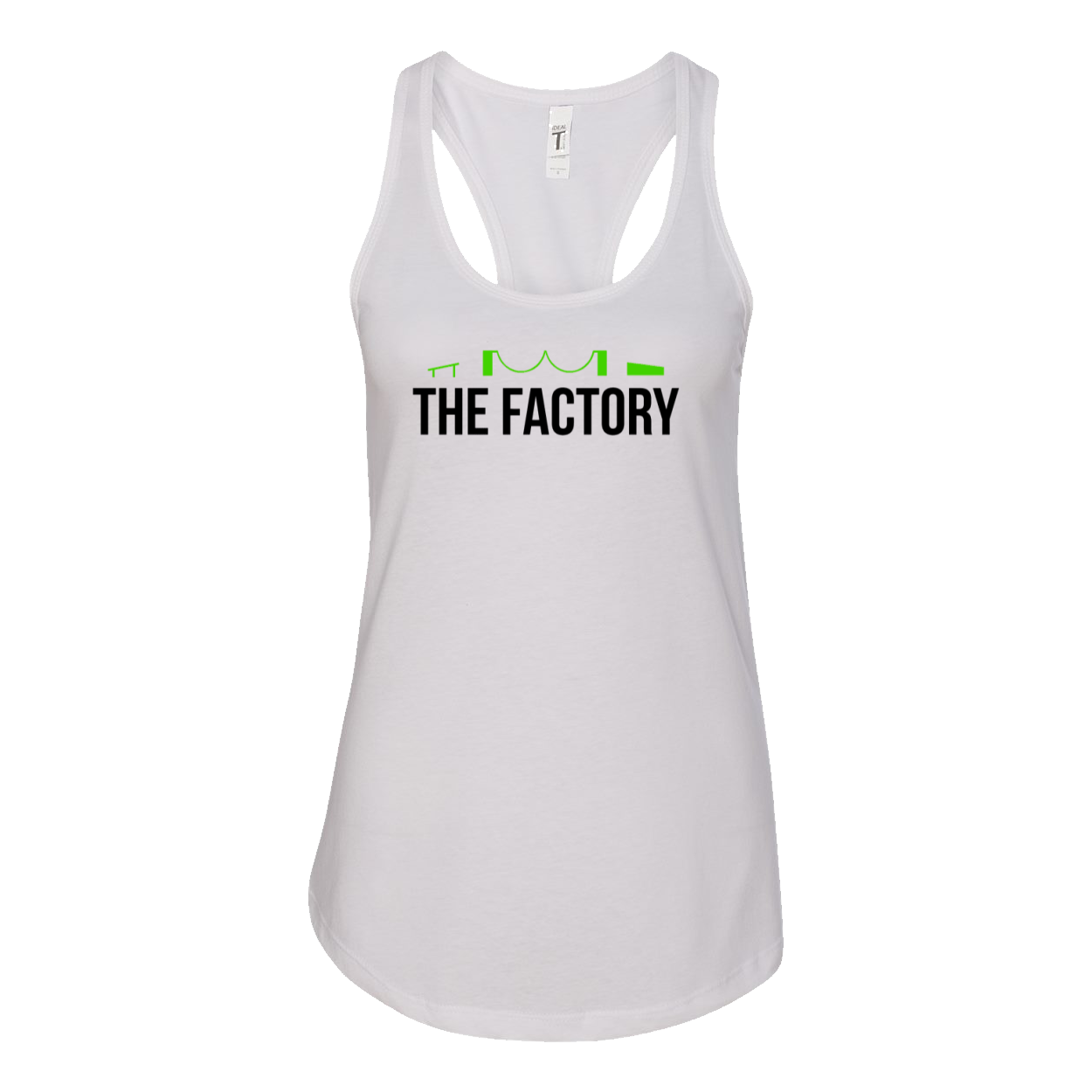 The Factory Classic Womens Ideal Racerback Tank White