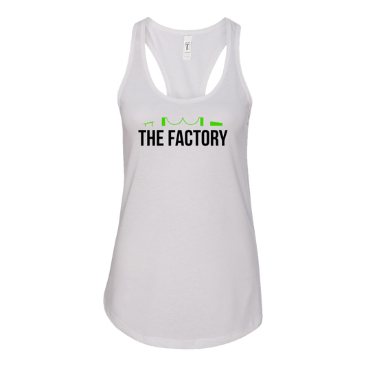 The Factory Classic Womens Ideal Racerback Tank White