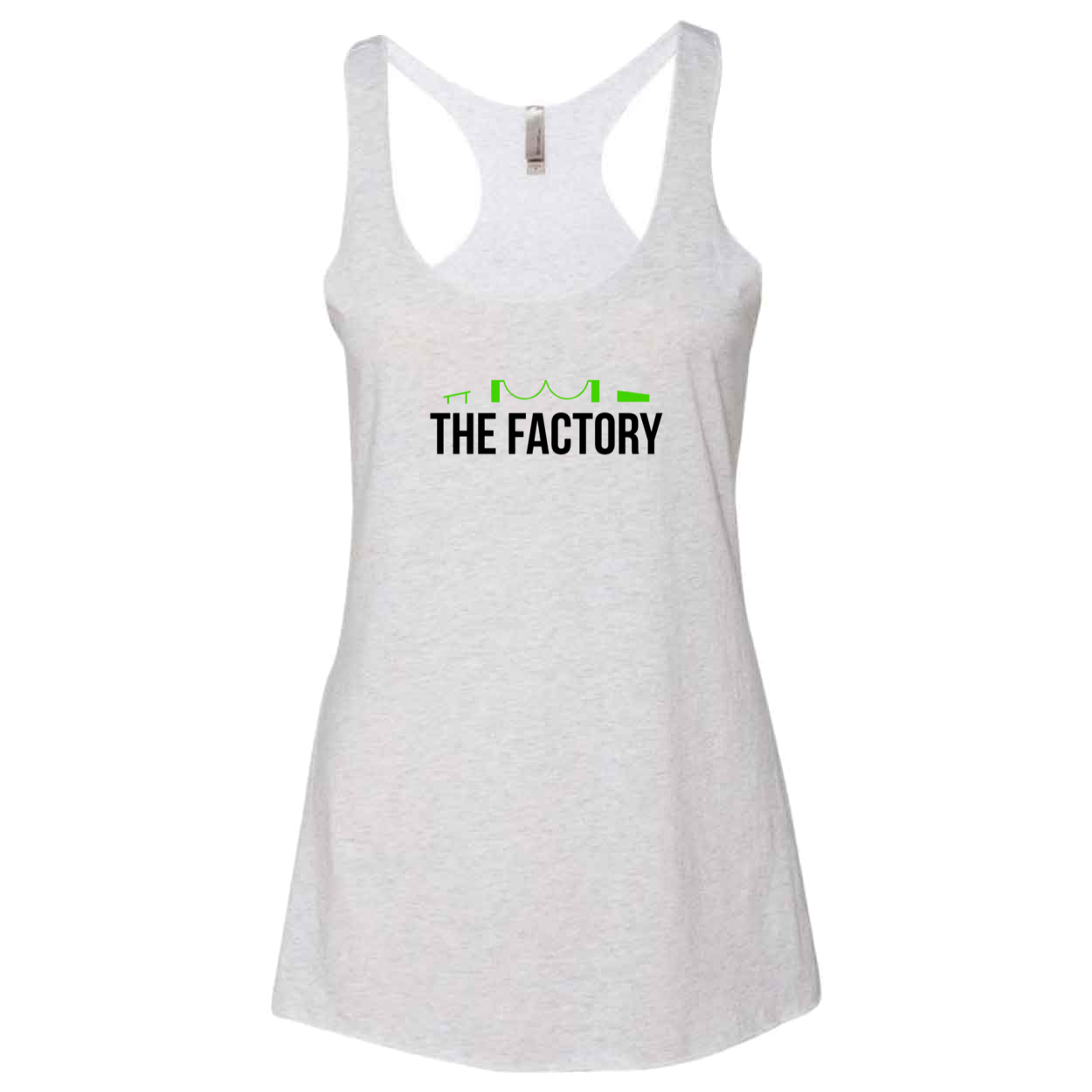 The Factory Classic Womens Ultra Thin Tank Top Heather White