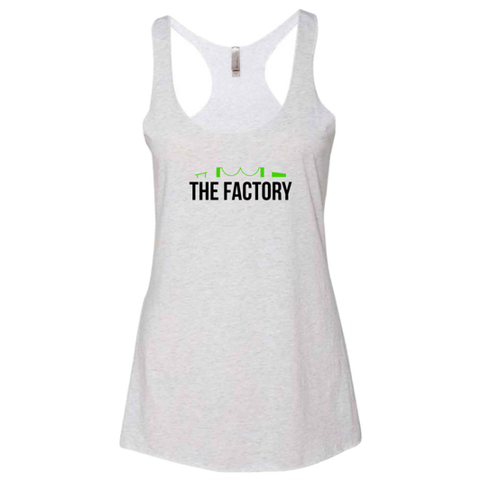 The Factory Classic Womens Ultra Thin Tank Top Heather White